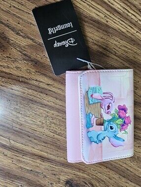 Loungefly Disney Stitch & Angel Laundry Day Mini Wallet NWT